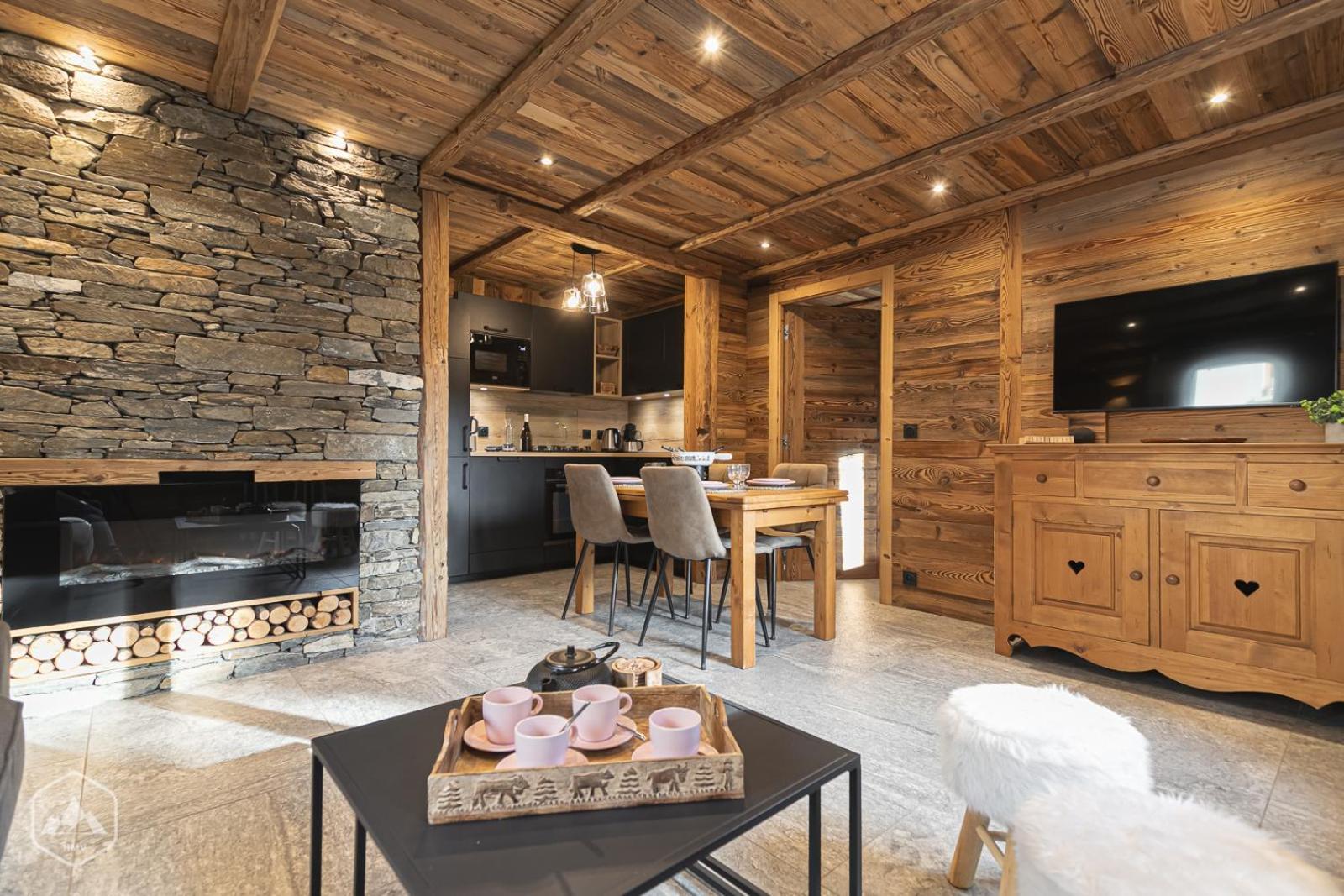 Chalet Les Cocales Residence Sejour Et Nuitees B&B - Appartement Pin Cembro Bessans Dış mekan fotoğraf